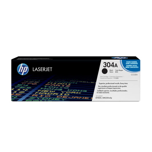 Tóner HP original LaserJet 304A negro para CM2320, CP2025