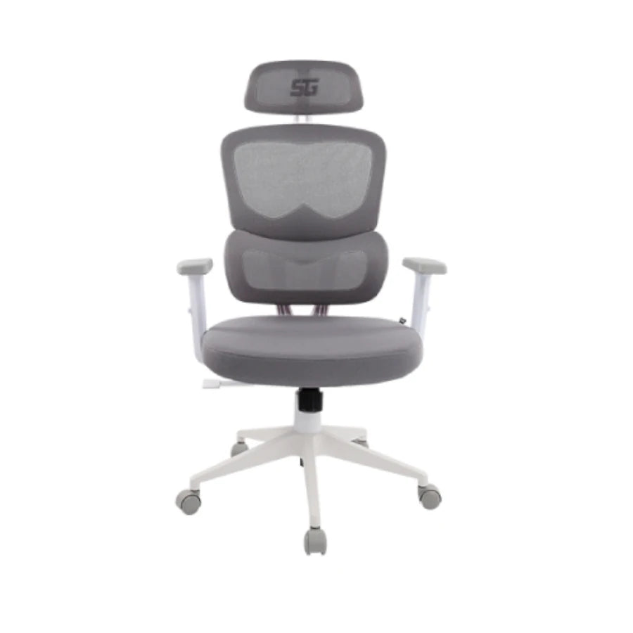 Silla Vorago Start The Game Cgm400 Mesh / Reclinable / Descansa Brazos 1d / Blanca