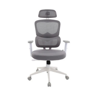 Silla Vorago Start The Game Cgm400 Mesh / Reclinable / Descansa Brazos 1d / Blanca