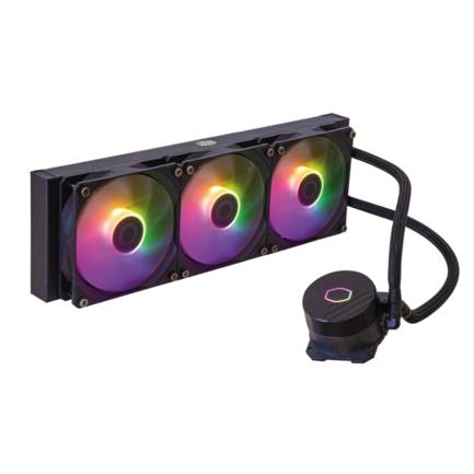 Disipador de Enfriamiento Líquido Cooler Master MasterLiquid 360L Core ARGB 360mm Compatible S 1200 1700 AM4 AM5 Negro