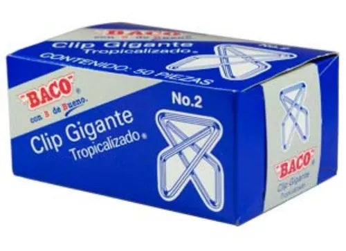 Clip Baco Gigante 2 Zincado C/50