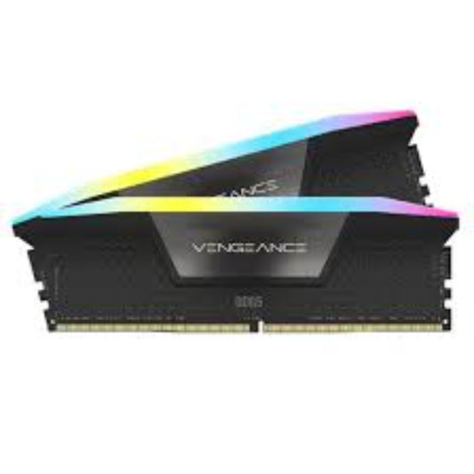 Memoria RAM Corsair Vengeance RGB 64GB (2x32GB) DDR5 5200MHz DIMM RGB XMP Negro CL40