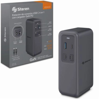 Estacion de Conexión USB Steren C GAN PD100W 6
