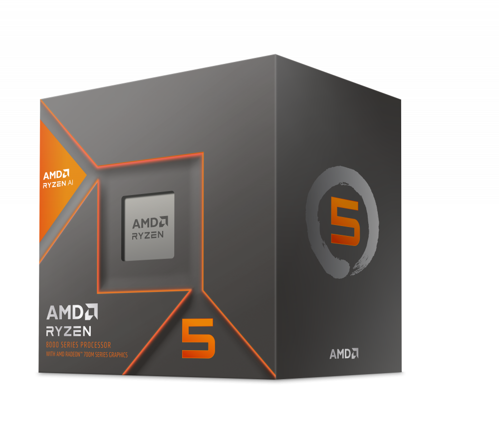 Procesador AMD Ryzen 5 8600G 4.3GHz 16MB 65W S AM5 Hexa Core con Graficos con Disipador