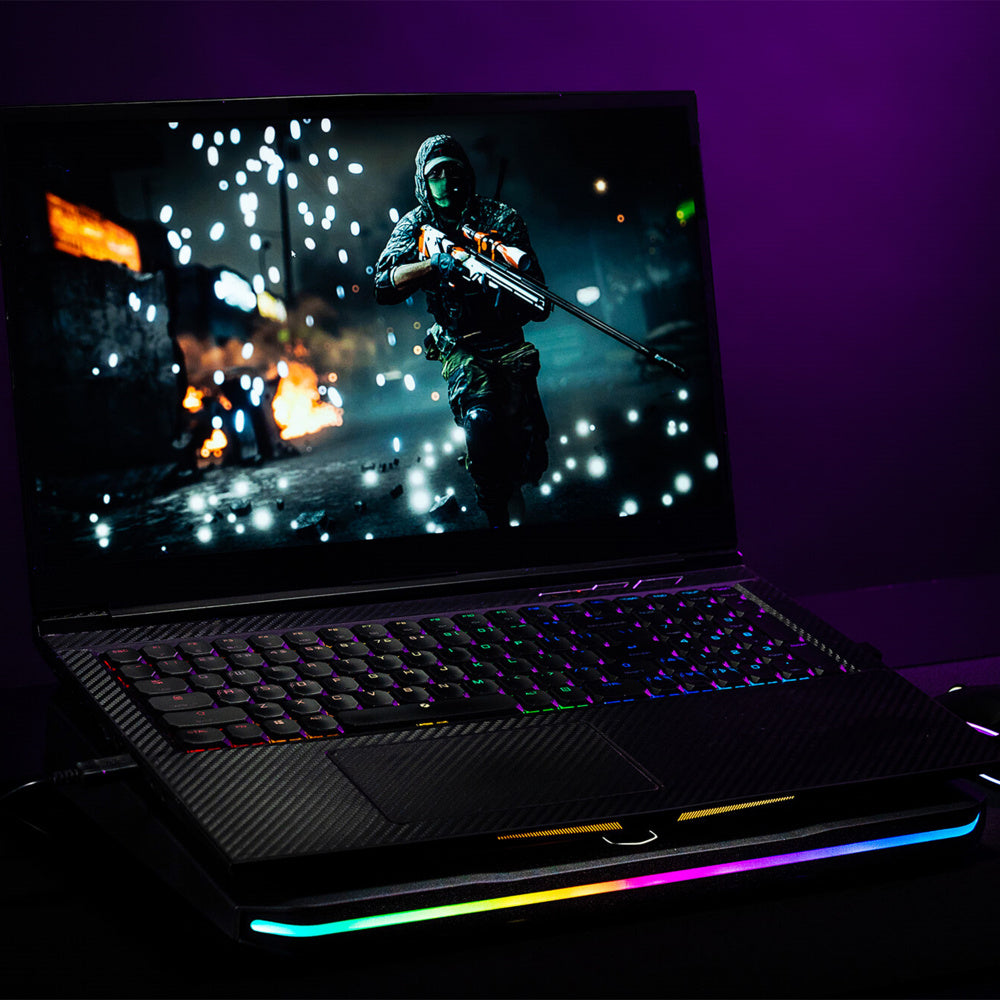 Base Enfriadora para Laptop Cooler Master Notepal X150 Spectrum RGB hasta 17" USB-C 1xFan 1000 RPM Color Negro