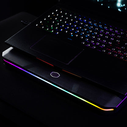 Base Enfriadora para Laptop Cooler Master Notepal X150 Spectrum RGB hasta 17" USB-C 1xFan 1000 RPM Color Negro