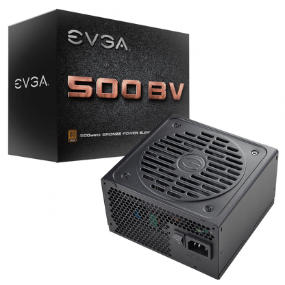 Fuente de Poder EVGA BV 500W 80 Plus Bronze ATX 12V 24 pin Fan 120mm Negro