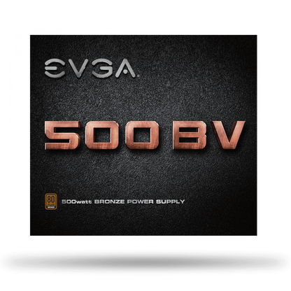 Fuente de Poder EVGA BV 500W 80 Plus Bronze ATX 12V 24 pin Fan 120mm Negro