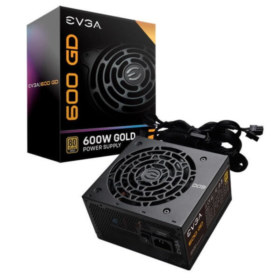 Fuente de Poder EVGA GD 600W 80 Plus Gold ATX 12V 24 pin Fan 120mm Negro