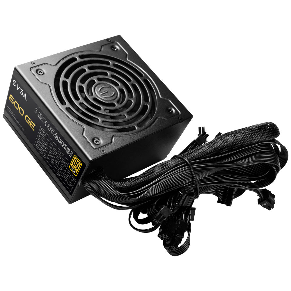 Fuente de Poder EVGA GE 600W 80 Plus Gold ATX 12V Eco Mode 24 pin Fan 120mm Negro