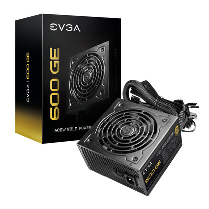 Fuente de Poder EVGA GE 600W 80 Plus Gold ATX 12V Eco Mode 24 pin Fan 120mm Negro