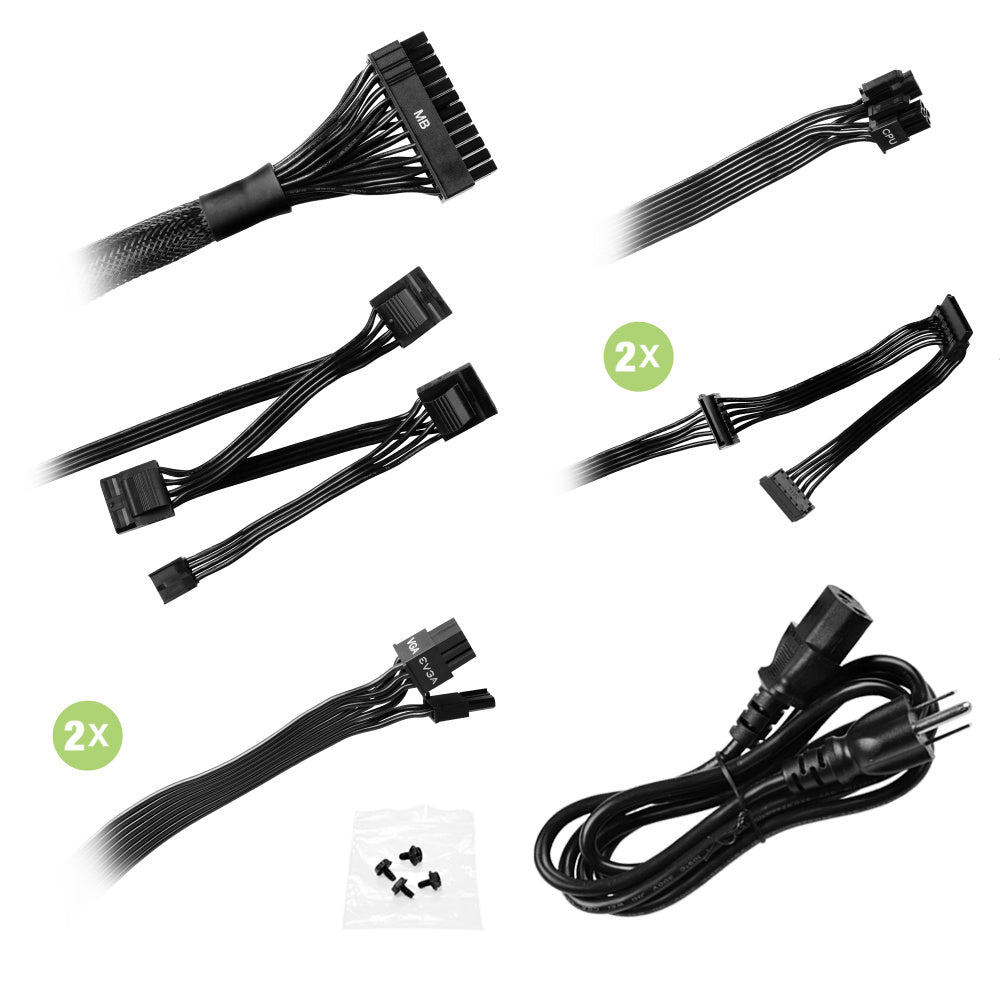 Fuente de Poder EVGA GE 600W 80 Plus Gold ATX 12V Eco Mode 24 pin Fan 120mm Negro