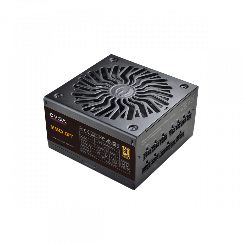 Fuente de Poder EVGA SuperNova 850W GT 80 Plus Gold ATX 12V Full Modular 24 pin Fan 135mm Negro