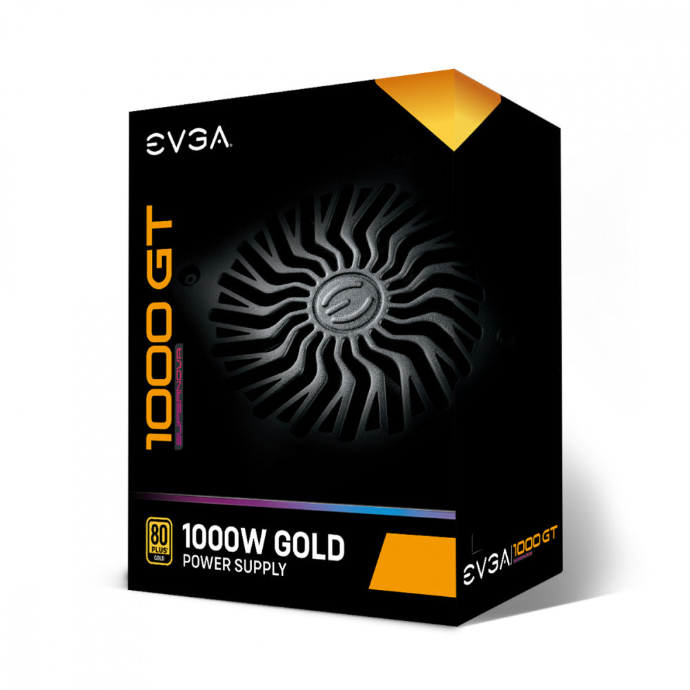 Fuente de Poder EVGA SuperNova 1000W GT 80 Plus Gold ATX 12V Full Modular 24 pin Fan 135mm Negro