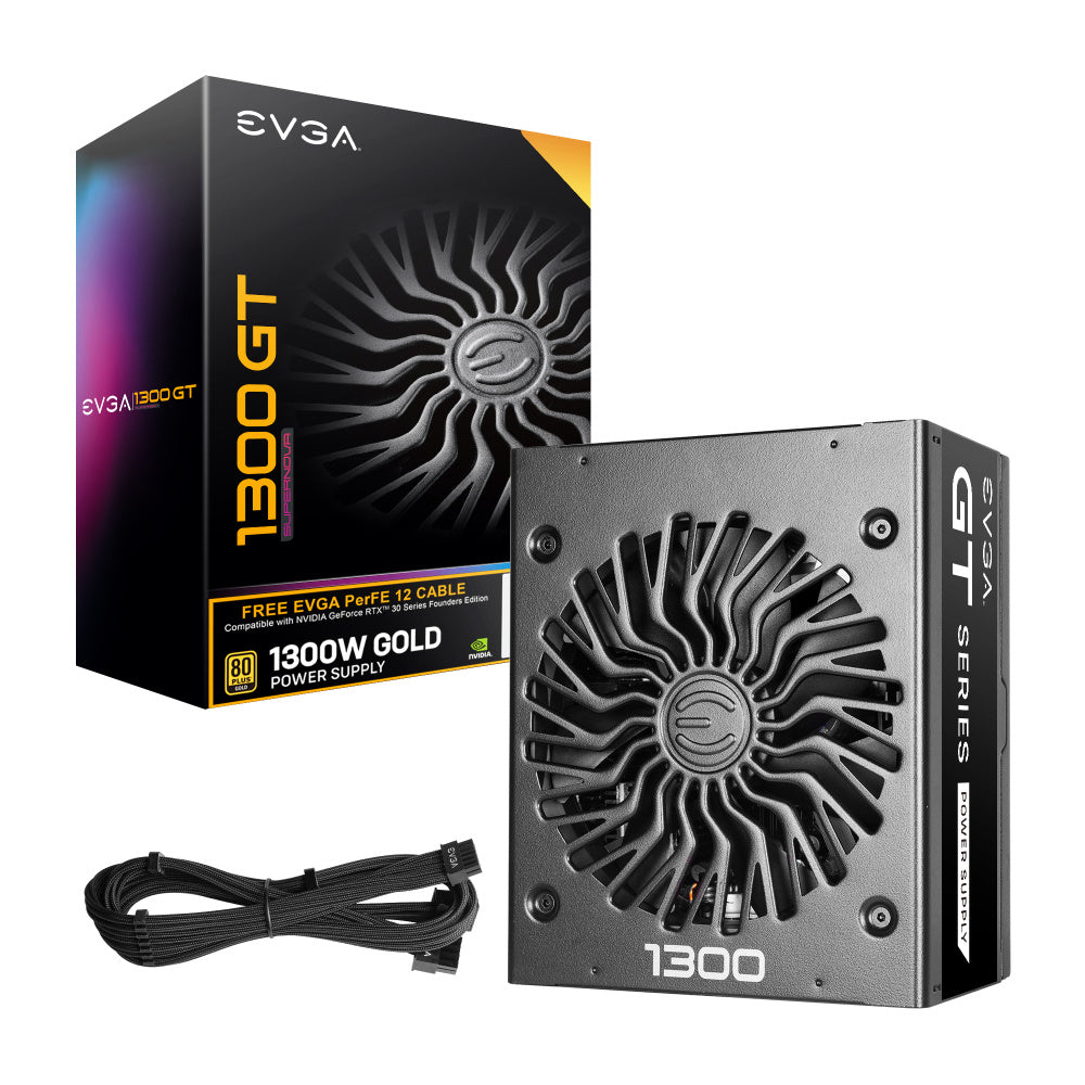 Fuente de Poder EVGA SuperNova 1300W GT 80 Plus Gold ATX 12V Full Modular 24 pin Fan 135mm Negro
