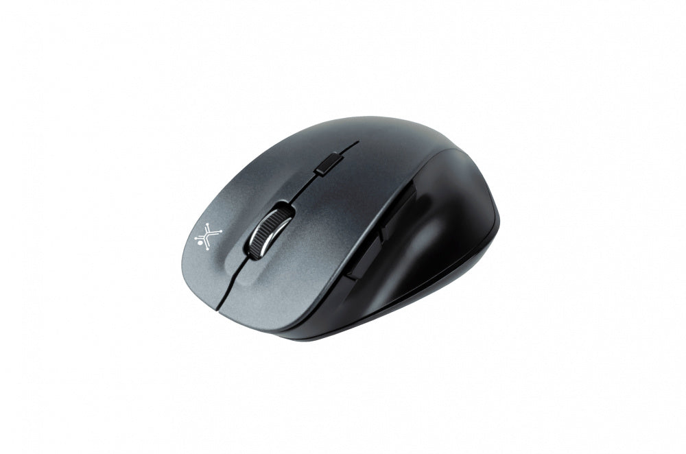 Mouse Inalambrico Perfect Choice Ergonomico Clic Silencioso Thumble Gris/Negro