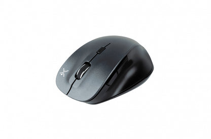 Mouse Inalambrico Perfect Choice Ergonomico Clic Silencioso Thumble Gris/Negro