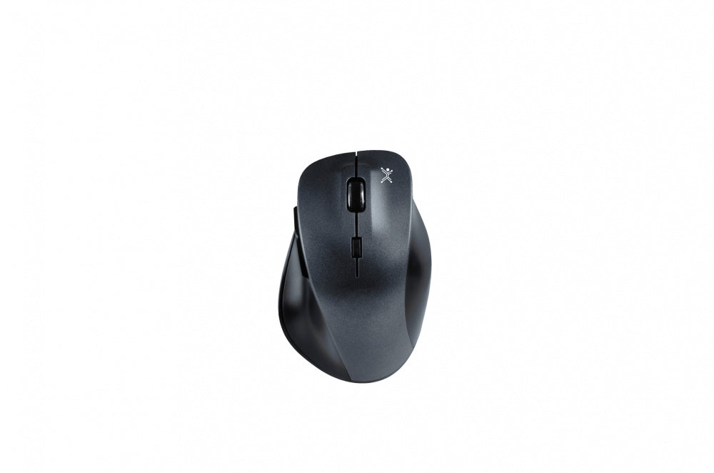 Mouse Inalambrico Perfect Choice Ergonomico Clic Silencioso Thumble Gris/Negro