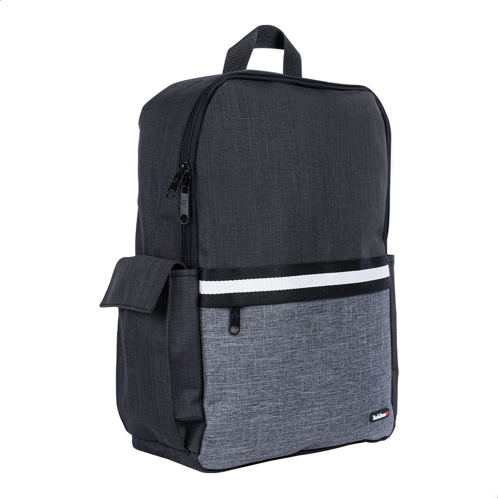 Backpack Tech Zone Glad Negro Portalaptop 15.6 Pulgadas Conector Usb Externo Cierres Metalicos Autorreparables