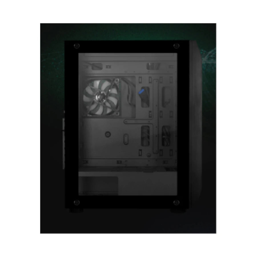 Gabinete Game Factor Csg400 Mid Tower 2 Usb 3.2 1x Usb C Atx-E 5 Ven Argb Cristal Temp Negro