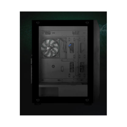 Gabinete Game Factor Csg400 Mid Tower 2 Usb 3.2 1x Usb C Atx-E 5 Ven Argb Cristal Temp Negro
