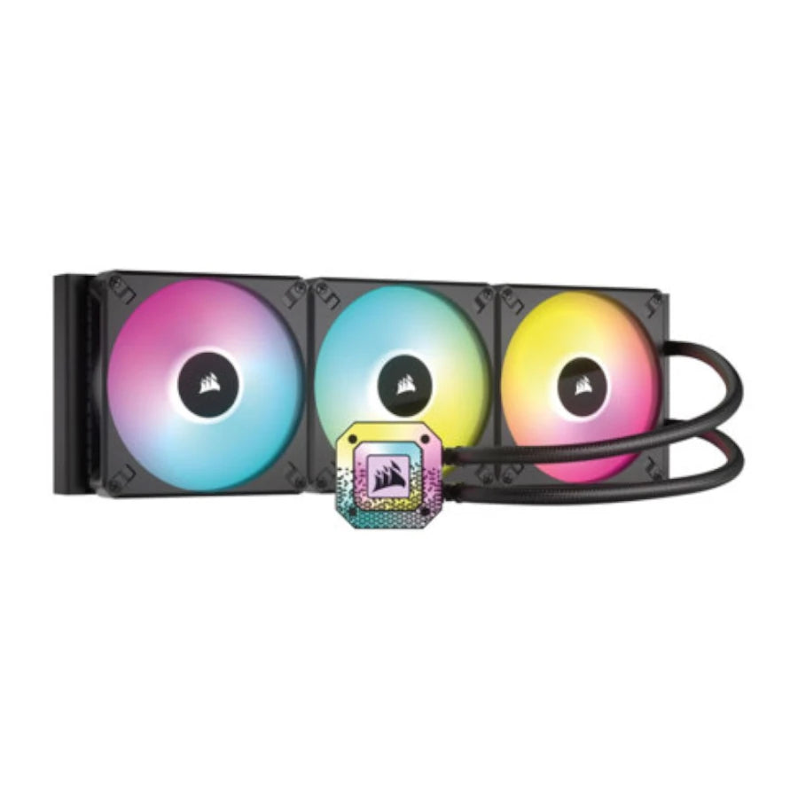 Enfriamiento Liquido Corsair para CPU iCUE H170i Elite Capellix XT 420mm RGB Compatible S 1200 1700 AM4 AM5 Color Negro
