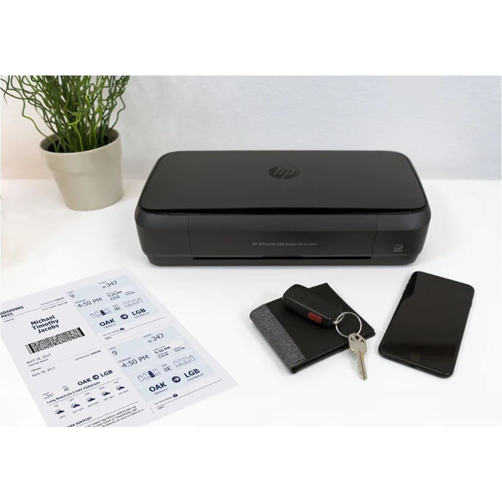 HP OfficeJet Mobile 250 Inalámbrico All-in-One Color Impresora, Fotocopiadora, escáner