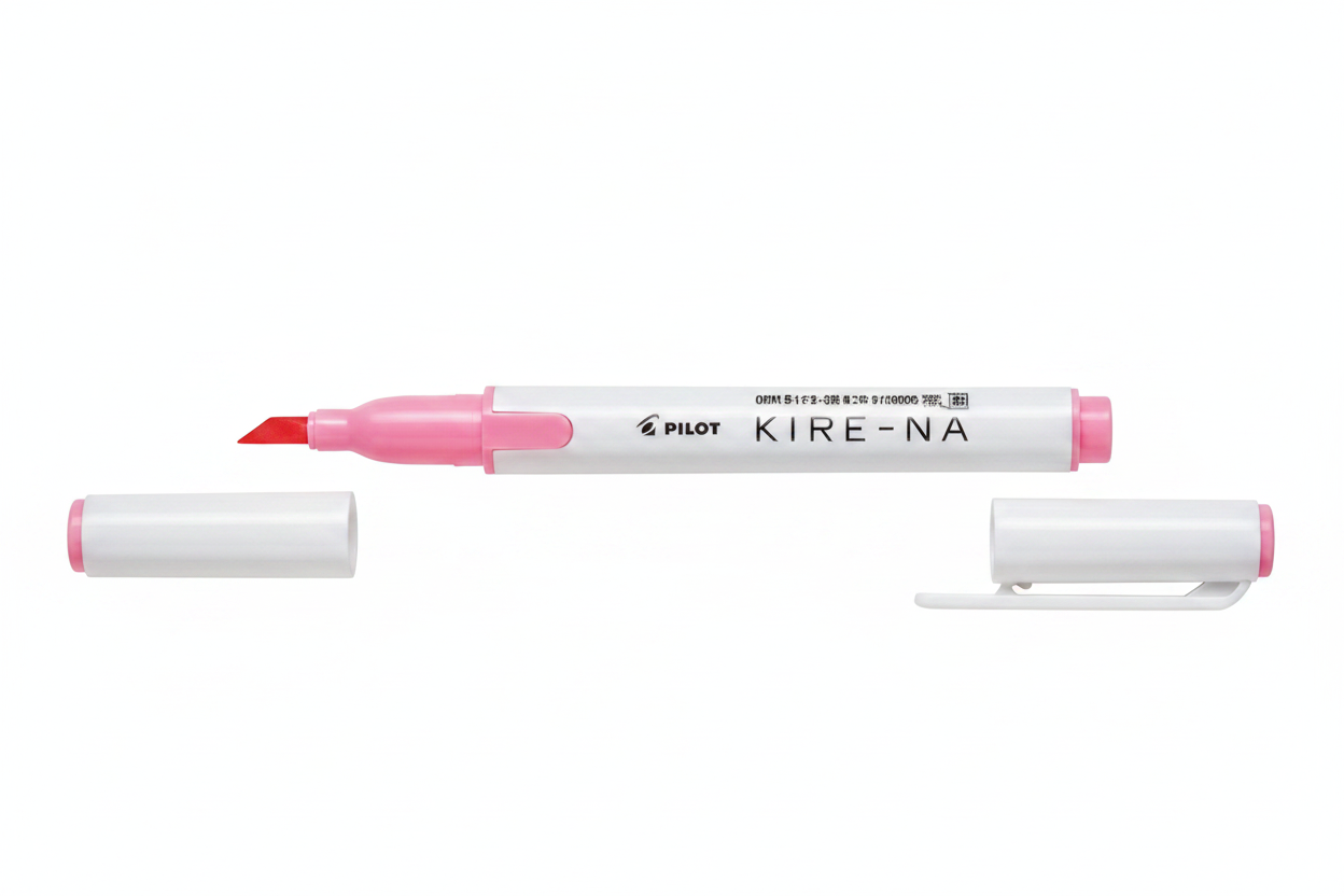 Resaltador Pilot KIRE-NA doble punta Cincel/Fino color Rosa