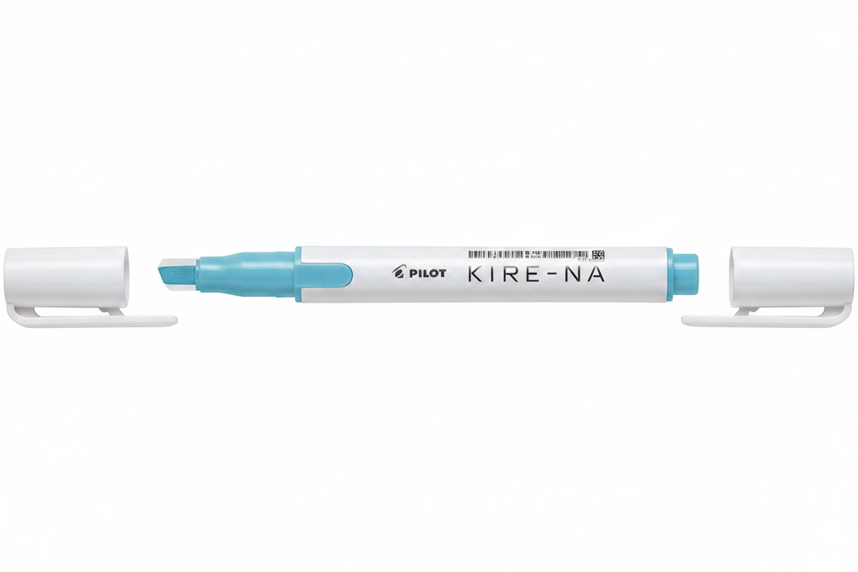 Resaltador Pilot KIRE-NA doble punta Cincel/Fino color Azul 