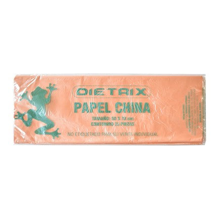 Papel de China Dietrix 50x70cms Durazno Paquete con 25 Hojas