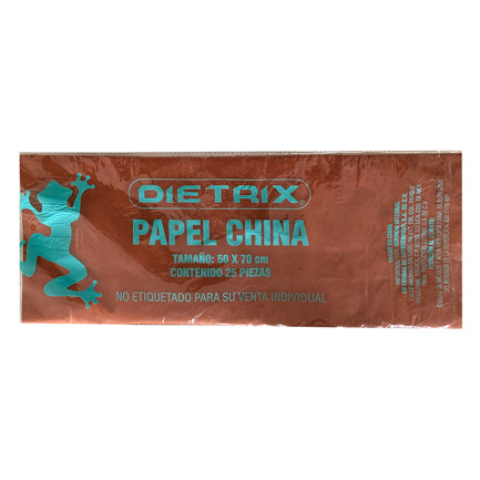 Papel de China Dietrix 50x70cms Cafe Paquete con 25 Hojas