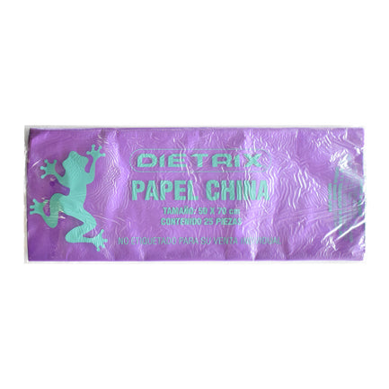 Papel de China Dietrix 50x70cms Morado Paquete con 25 Hojas