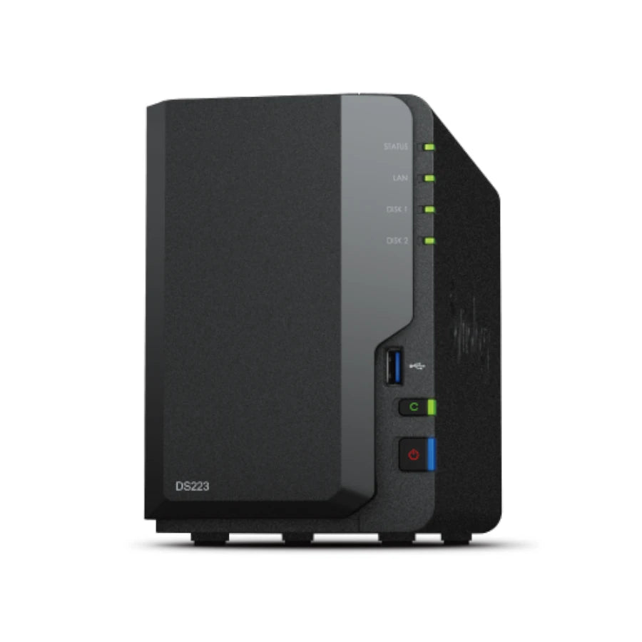 Servidor NAS Synology DiskStation DS223 - 2 Bahías para Almacenamiento