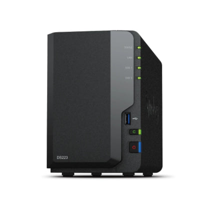 Servidor NAS Synology DiskStation DS223 - 2 Bahías para Almacenamiento