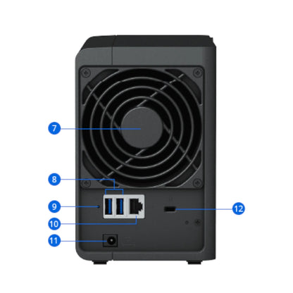 Servidor NAS Synology DiskStation DS223 - 2 Bahías para Almacenamiento