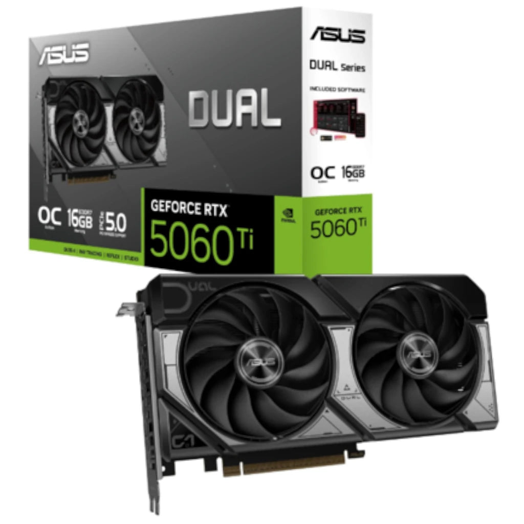 Tarjeta de Video ASUS NVIDIA GeForce RTX 5060 Ti DUAL 16GB 128-bit GDDR7 PCI Express x16 5.0