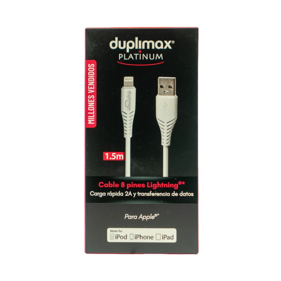 Cable Duplimax Platinum Usb-8 Pines Nylon 1.5m