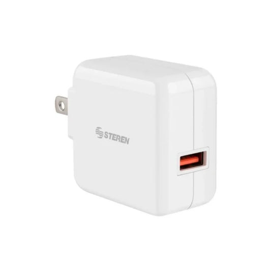 Cargador Steren Quick Charge 3.0 1puerto D/Casa