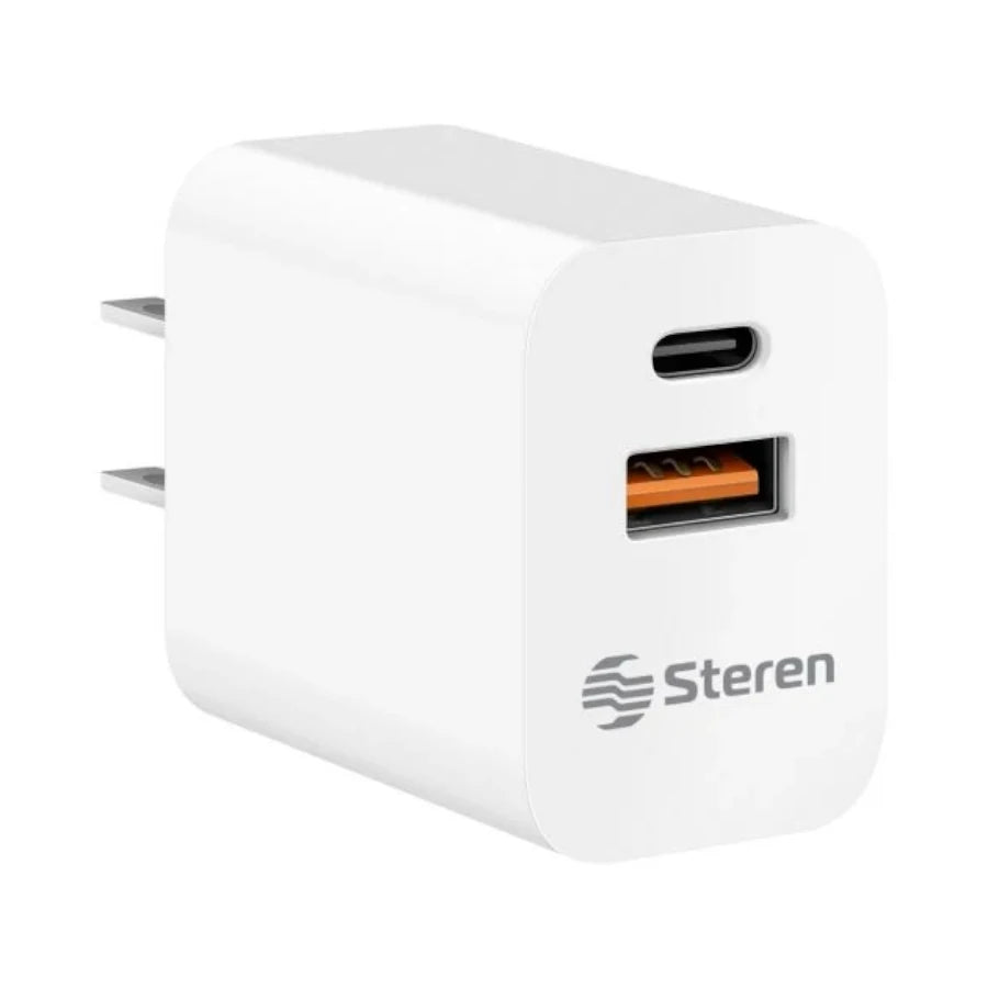 Cargador Steren Usb A Y Usb C Con Pd Y Qc
