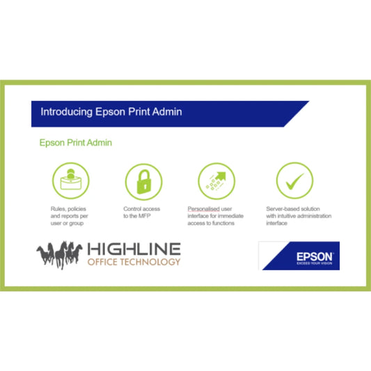 Epson Print Admin Server Software Support 2 Yr