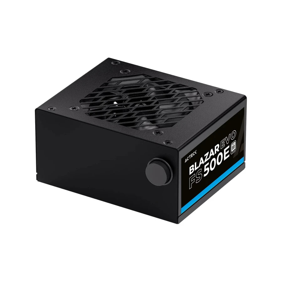 Fuente de Poder Acteck Blazar Evo FS500E SFX 500W 1x20+4 pin + 1xAtx 4 + 2xSata 2xMolex 4 pin Negro