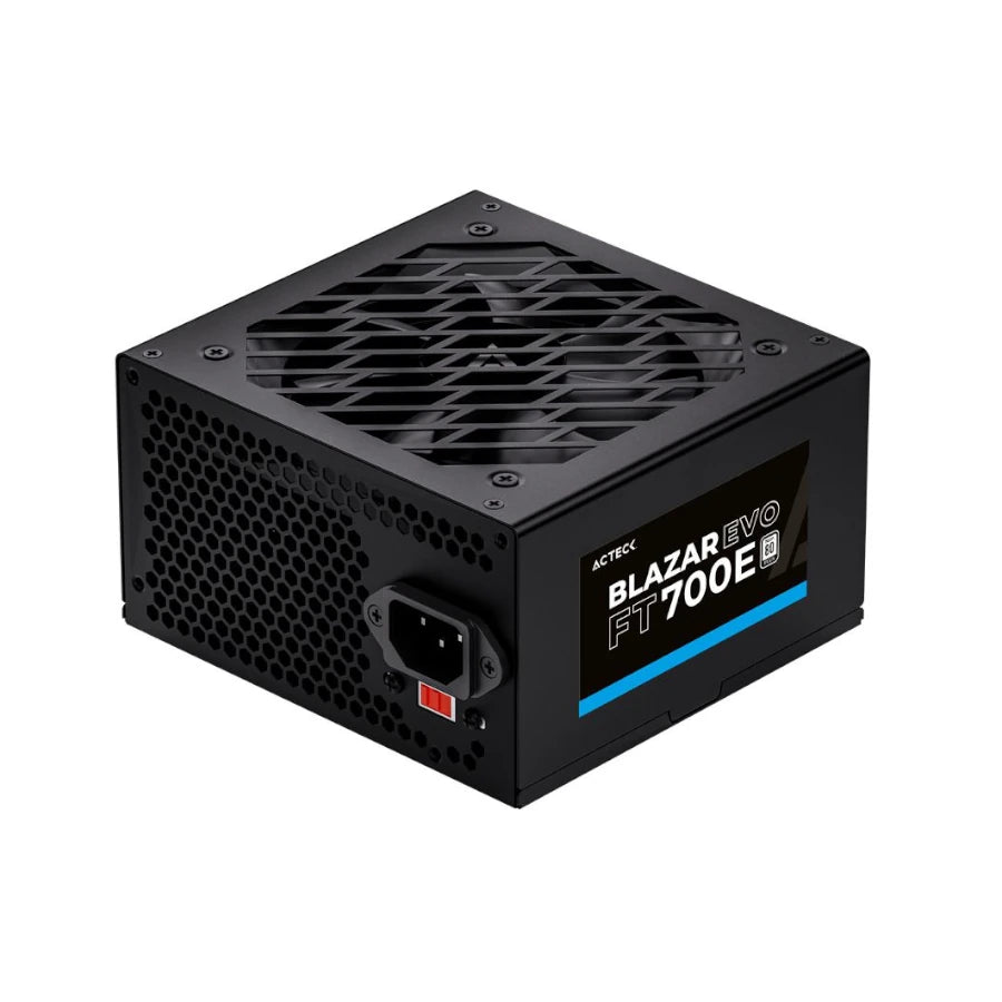 Fuente de Poder Acteck Blazar Evo FT700E ATX 700W 1x20+4 pin + 1xEps 4+ pin 4 + 2xPcie 6+2 pin + 3xSata + 2xMolex 4 pin Negro