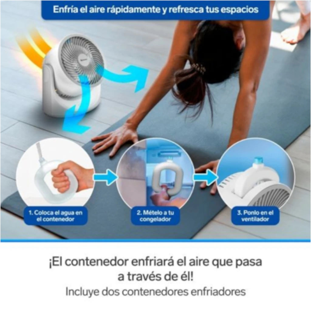 Ventilador Steren C/ Enfriador De Aire