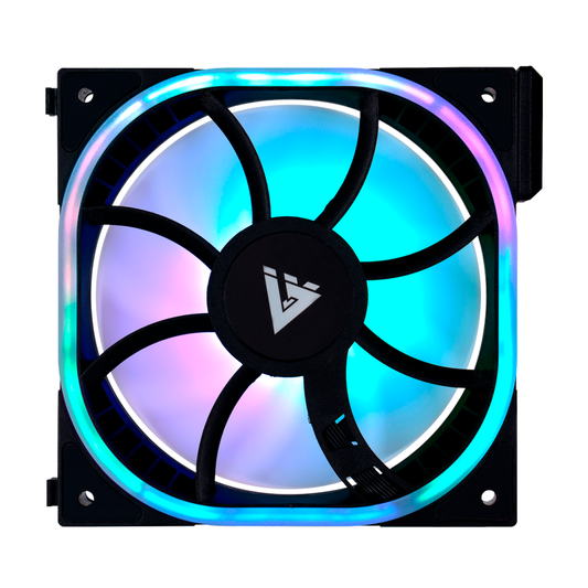 Ventilador Vorago Modular Game Factor Fg500 120mm 58 Cfm 1900 Rpm Rgb Compatible Con Fkg500 Blanco