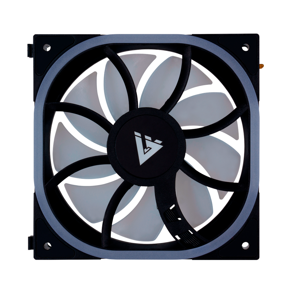 Ventilador Vorago Modular Game Factor Fg500 120mm 58 Cfm 1900 Rpm Rgb Compatible Con Fkg500 Blanco