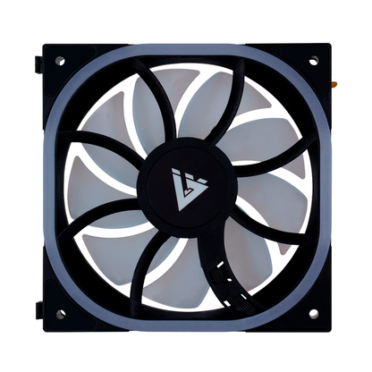 Ventilador Vorago Modular Game Factor Fg500 120mm 58 Cfm 1900 Rpm Rgb Compatible Con Fkg500 Blanco