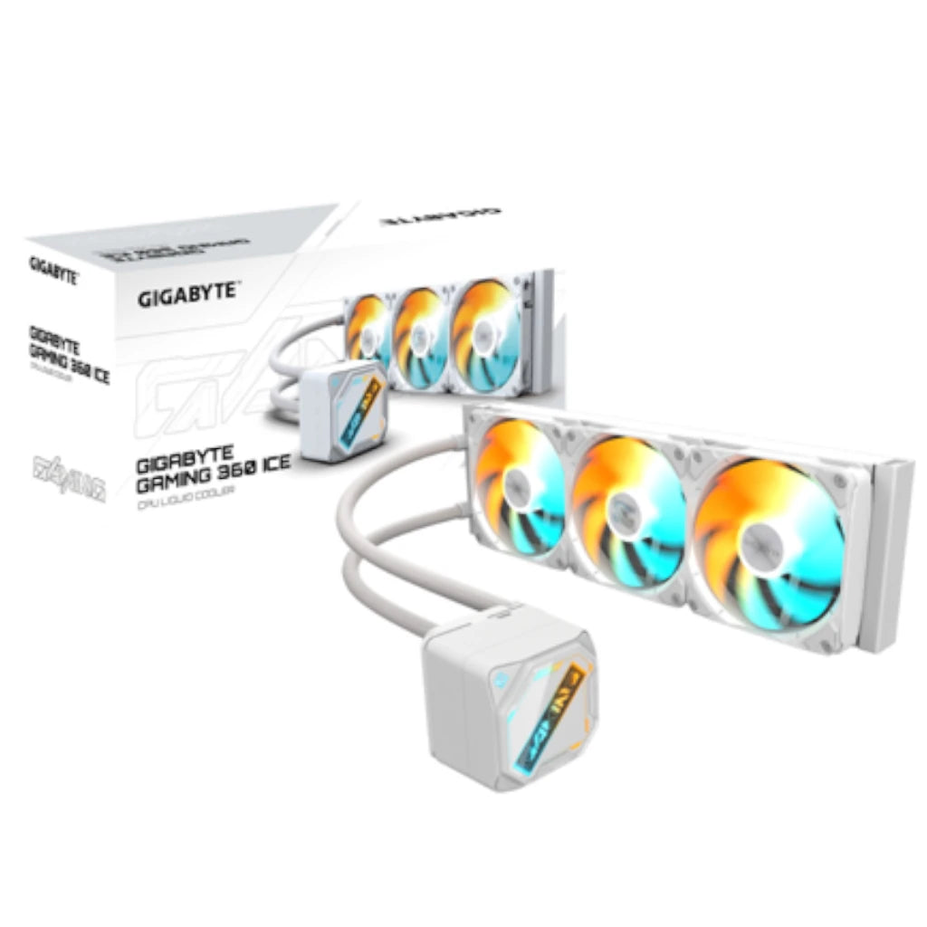 Enfriamiento liquido Gigabyte GAMING 360 ICE 360mm 1851 1150 1700 AM4 AM5 Blanco