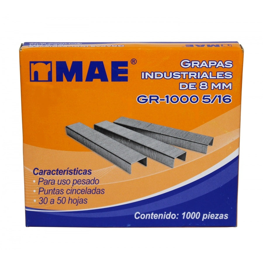 Grapa de uso pesado mae 5/16 caja/100pzas ( de 30 a 50 hojas