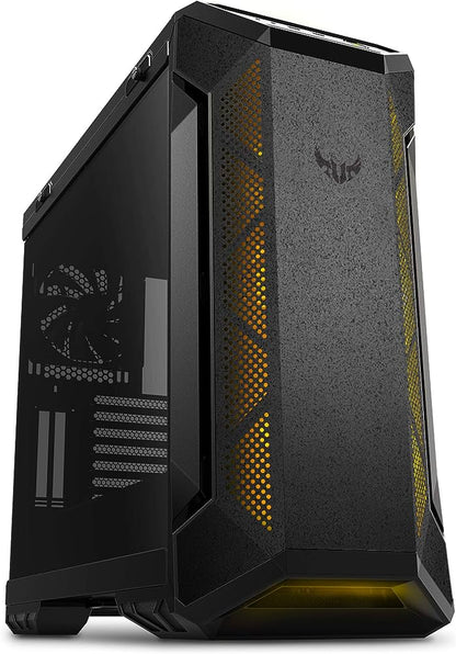 Gabinete Gamer Asus TUF Gaming GT501 Media Torre ITX mATX ATX EATX 4xFan RGB Cristal Templado Color Negro