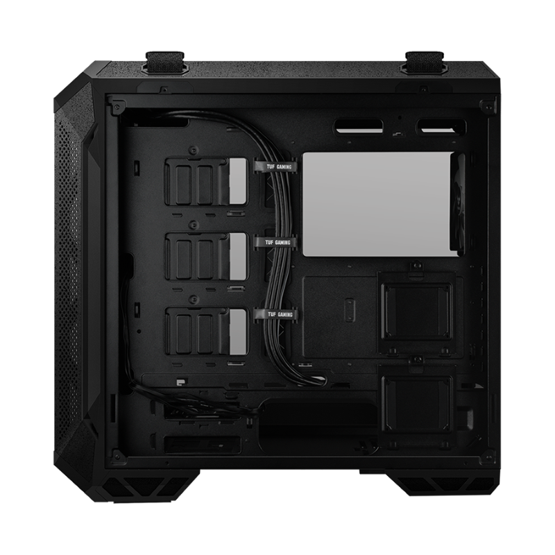 Gabinete Gamer Asus TUF Gaming GT501 Media Torre ITX mATX ATX EATX 4xFan RGB Cristal Templado Color Negro